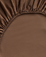 Organic Cotton Fitted Sheet - Hazelnut