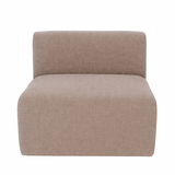 Sade Single Seat Armless - Preston Cobblestone