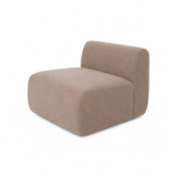 Sade Single Seat Armless - Preston Cobblestone