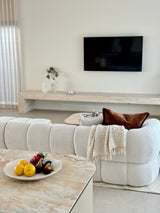 Savannah 3 Seater with Chaise - Vanilla