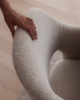 Michel Swivel Dining Chair - Sand