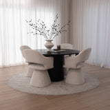Michel Swivel Dining Chair - Sand
