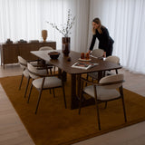 Hawthorne Dining Chair - Sandstone with Sable Legs