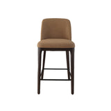 Ellery Counter Stool - Camel with Walnut Legs