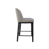 Ellery Counter Stool - Ecru with Ebony Legs