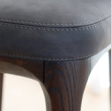 Ellery Counter Stool - Noir with Walnut Legs