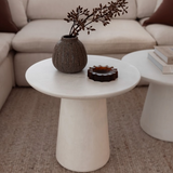 Iliad 500 Round Coffee Table - White