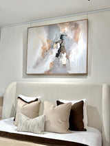 Drift Hand Painted Wall Art - Brown