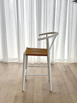 Elm Wishbone Counter Stool - White
