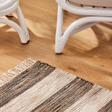 Juliette Black Natural Rug