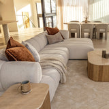 Savannah 3 Seater with Chaise - Vanilla