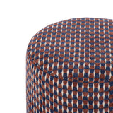 Kiran Stool - Blue Rust & White
