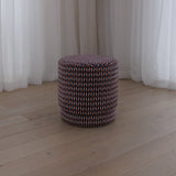 Kiran Stool - Blue Rust & White