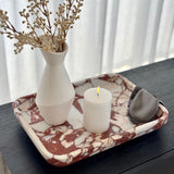 Architect Footed Letter Tray - Brown Calacatta