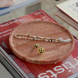 Linea Slim Marble Tray - Red Travertine