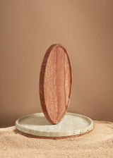 Linea Slim Marble Tray - Red Travertine