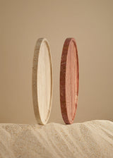 Linea Slim Marble Tray - Red Travertine