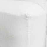 Linen Fitted Sheet - White