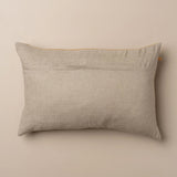 Linen/Velvet Lumbar Cushion - Nutmeg