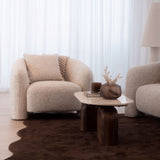 Loma Marble/Wood Coffee Table