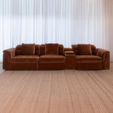 Lorde 3 Seater with 2 Power Recliners - Provence Cinnamon