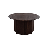 Luna Marble Wood Coffee Table