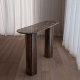 Luna Marble Wood Console