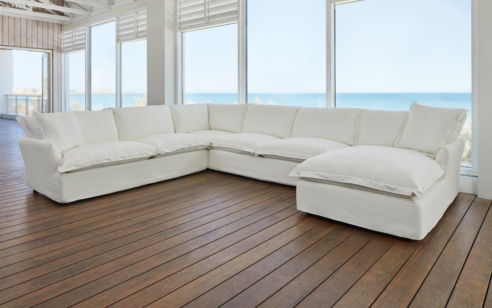 Buy Luna Large Modular Sofa with Right Chaise in Perth, Osborne Park