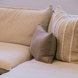 Maine 3 Seater with Chaise - Salt