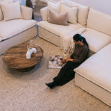 Maine 3 Seater with Chaise - Salt