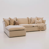Maine 3 Seater with Chaise - Salt