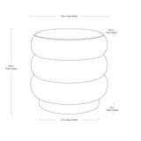 Lulu Ottoman - Charcoal