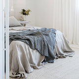 Mira Linen Throw - Ellis Stripe
