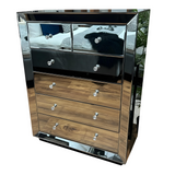 Monroe Mirrored Chest - Smoke