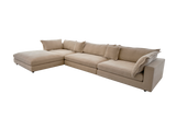 Reeves 6 Seater with Ottoman - Exclusive Cobblestone