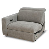 Newport Single Recliner LHS Arm - Top Storm