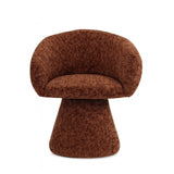 Noemi Swivel Dining Chair - Auburn Tweed