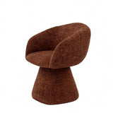 Noemi Swivel Dining Chair - Auburn Tweed