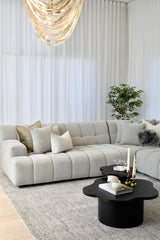 Valletta Corner Modular with Chaise - Mystique Grey Gum