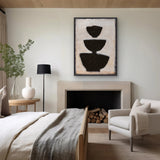 Ombra Contours I Canvas - Black Frame