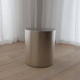 Orbis Side Table - Brushed Stainless Steel