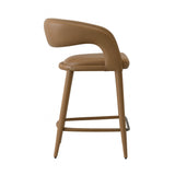 Pablo Counter Stool - Vegan Leather Butterscotch