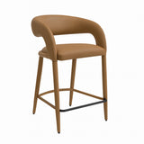 Pablo Counter Stool - Vegan Leather Butterscotch