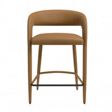 Pablo Counter Stool - Vegan Leather Butterscotch
