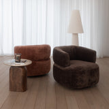 Paloma Swivel Arm Chair - Tilly Chestnut
