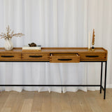 Portland 4 Drawer Console