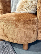 Maeve Armchair - Rust/Walnut