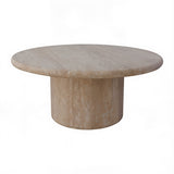 Alto 800 Coffee Table - White Travertine