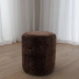 Rio Round Ottoman - Tilly Chestnut