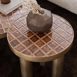 Roux Tile Metal Side Table
